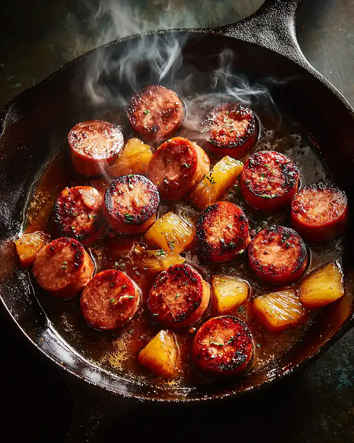 Sweet Savory Glazed Kielbasa Bites 3 Glazed Kielbasa Bites
