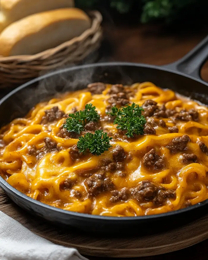 One-Pot Beef Pasta with Garlic Butter recipe 4 Ground Beef Pasta