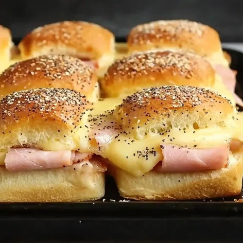 Ham and Cheese Sliders on Hawaiian Rolls 6 Ham and Cheese Sliders on Hawaiian Rolls