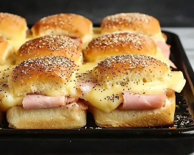 Ham and Cheese Sliders on Hawaiian Rolls