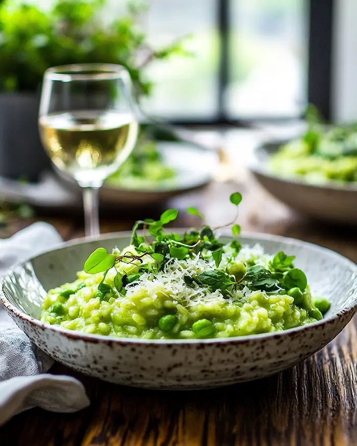 Healthy Green Risotto Dish