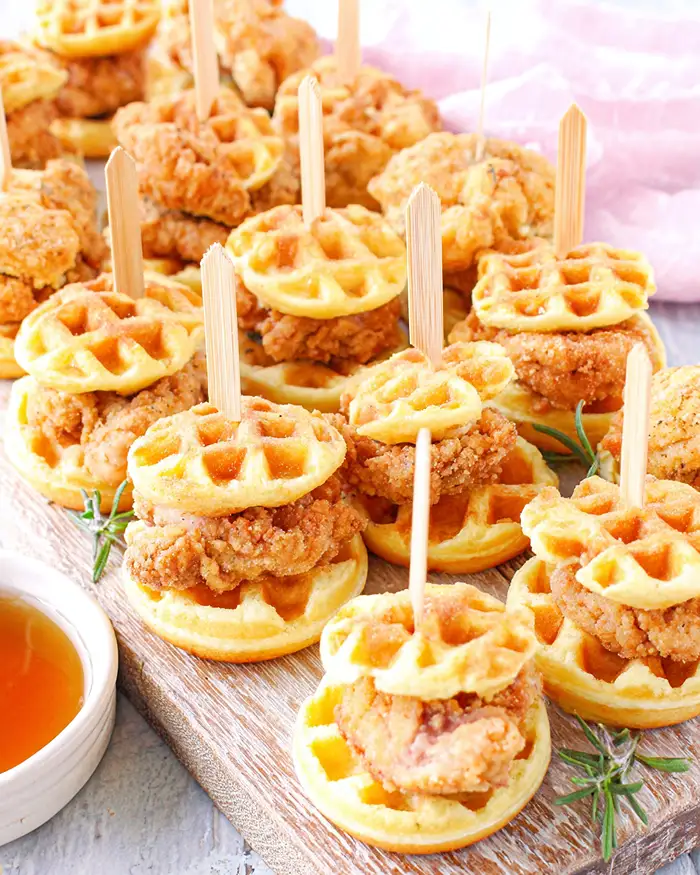 Easy Chicken & Mini Waffles 4 Mini Chicken And Waffles Ideas