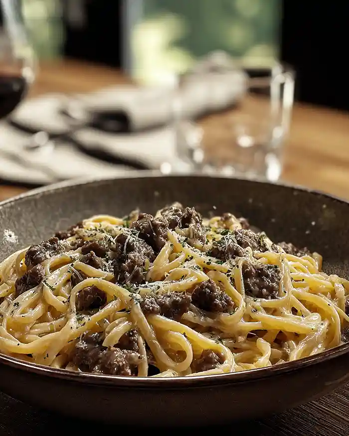 One Pot Creamy Beef And Garlic Butter