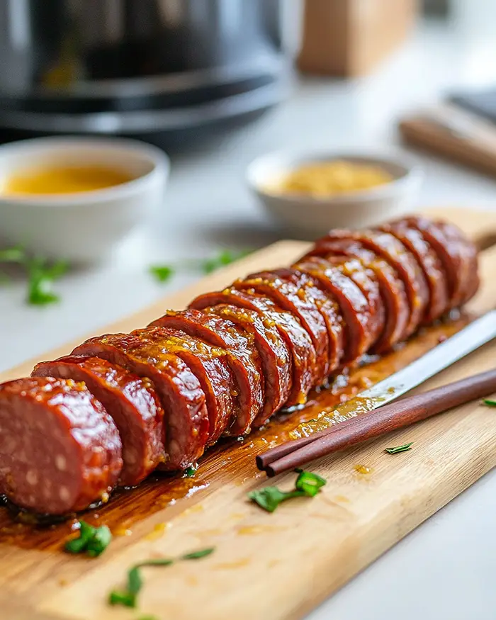 Mustard Hasselback Kielbasa Bites Recipe 3 Sausage Board Ideas