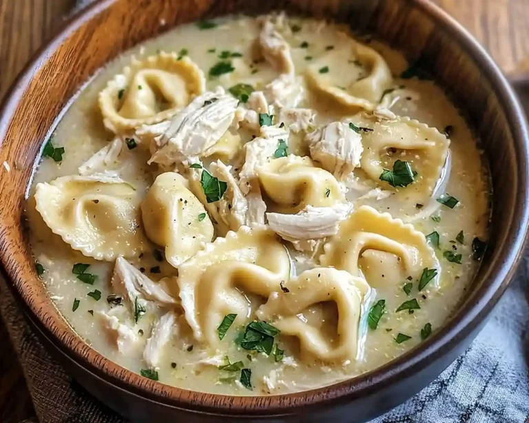 Slow Cooker White Chicken Chili Tortellini