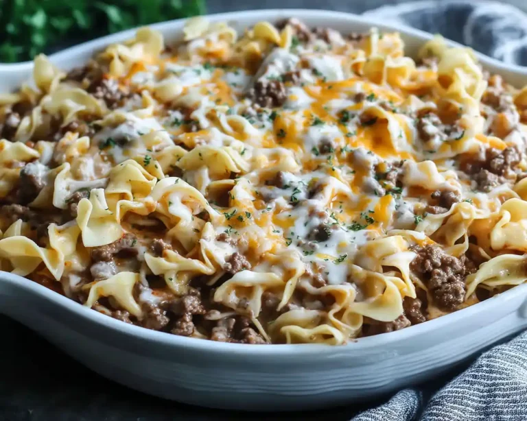 Sour Cream Beef Noodle Casserole