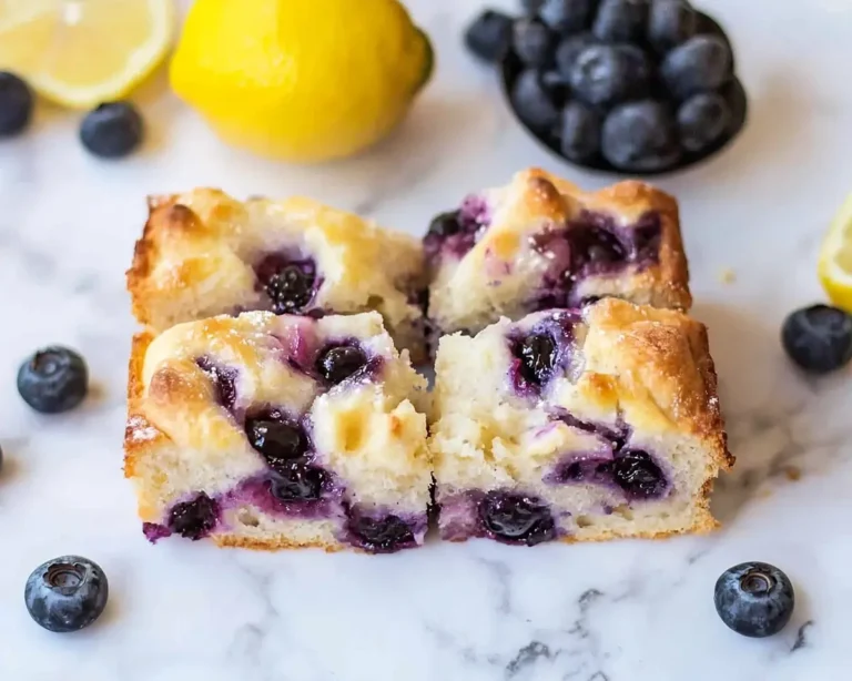 Sourdough Lemon Blueberry Focaccia Bread