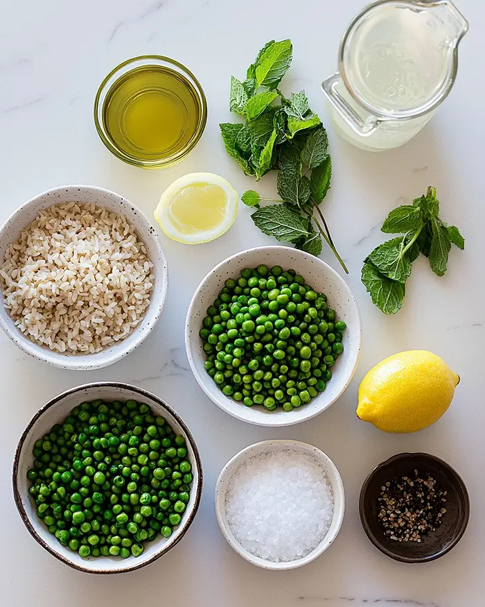 Spring Pea Risotto Ingredients