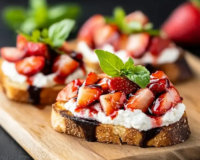 Strawberry Ricotta Bruschetta