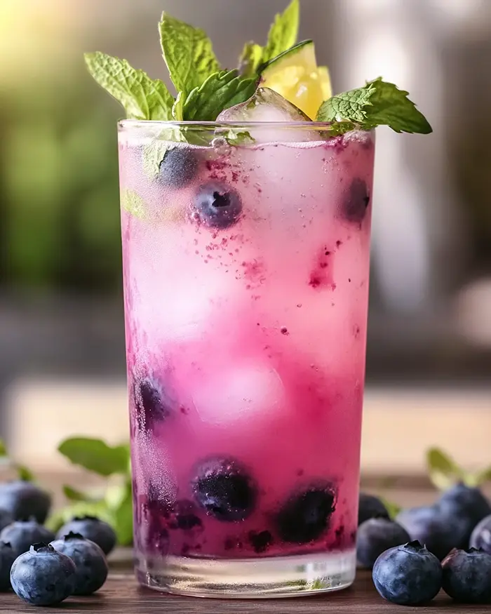 Tropical Blueberry Smash (Mocktail) 4 Sweet Rum Cocktails