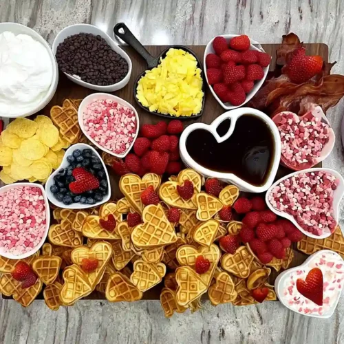 Valentine's Day Waffle Board 5 Valentine's Day Waffle Board