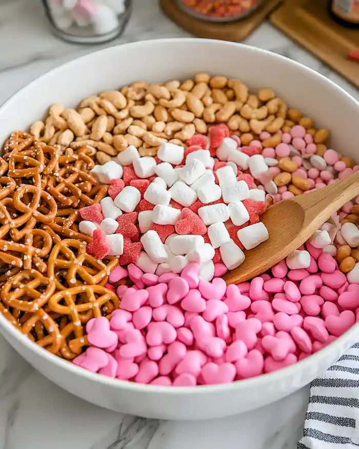 Cupid Crunch Valentine's Day Snack Mix Recipe 3 Valentines Party Food