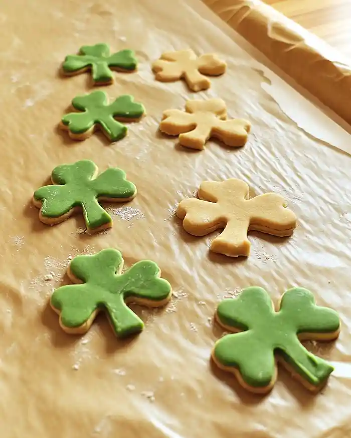 Vanilla Bean Shamrock Cookies 3 Vanilla Bean St. Patrick’s Day Cookies