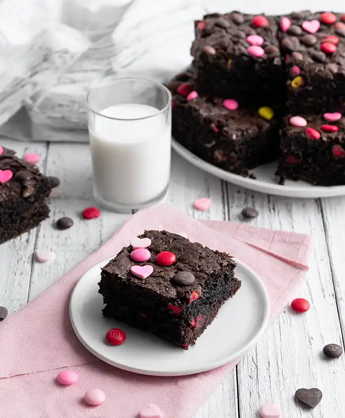 Valentine's M&M's Brownies 5 Vday Desserts