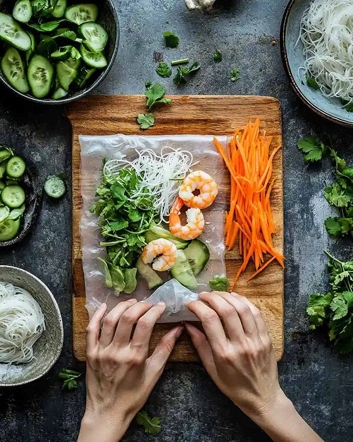 Vietnamese Spring Rolls 3 Vietnamese Rolls Recipe