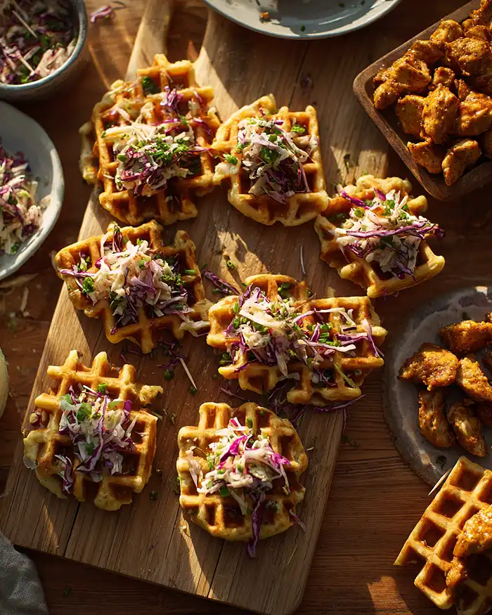 Easy Chicken & Mini Waffles 3 Waffle And Chicken Appetizers