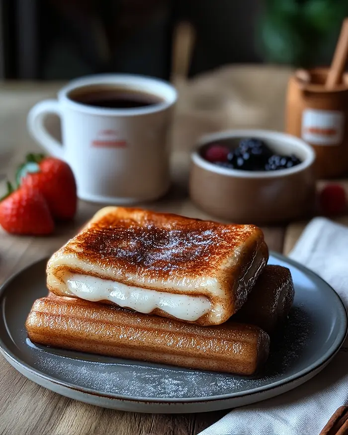Churro Stuffed French Toast Recipe 4 cinnamon sugar stuffed french toast