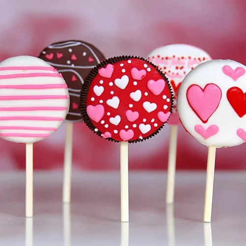 cute Valentine's Day Oreo pops