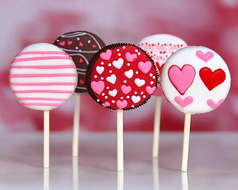 cute Valentine's Day Oreo pops