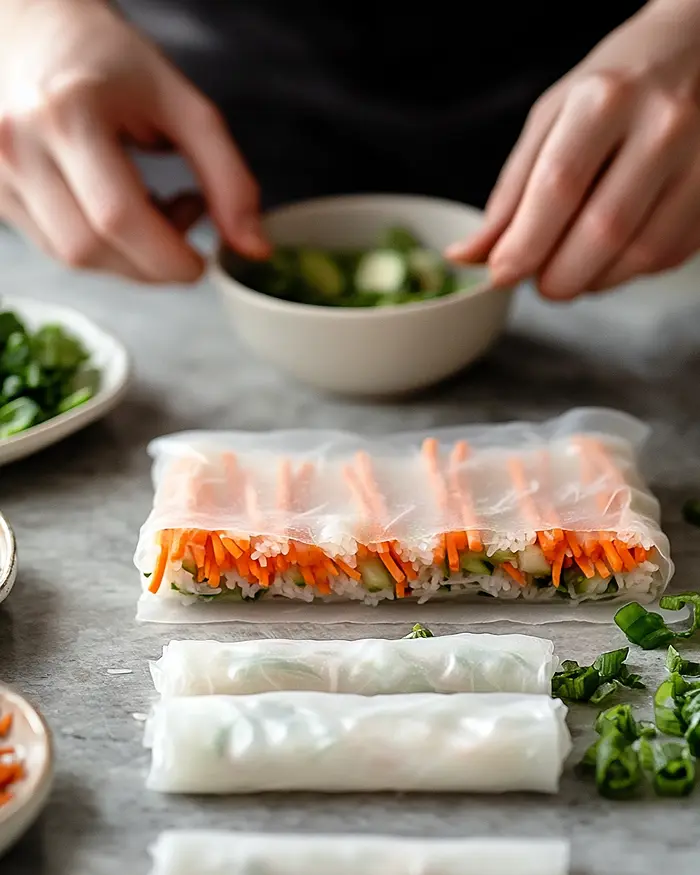 Fresh Spring Rolls Recipe 3 fresh spring rolls