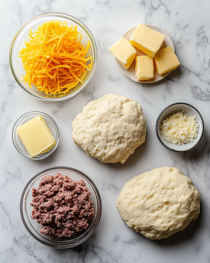 Garlic Parmesan Cheeseburger Bombs 2 garlic parmesan stuffed burger bombs