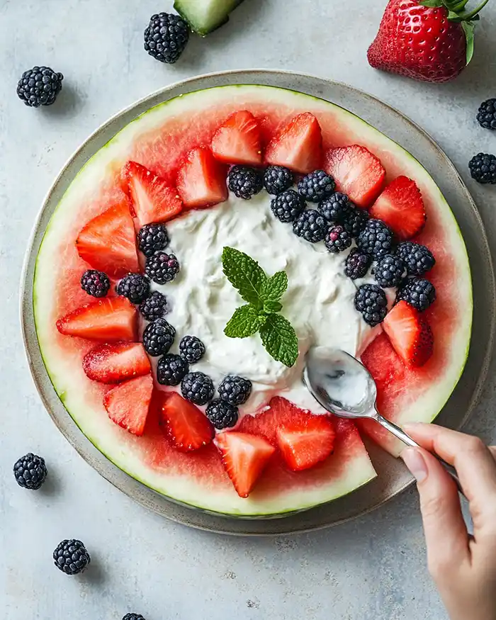 Watermelon Fruit Pizza Recipe 3 healthy watermelon fruit pizza