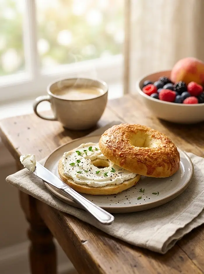 High-Protein Cottage Cheese Bagels 4 3 Ingredient Bagel