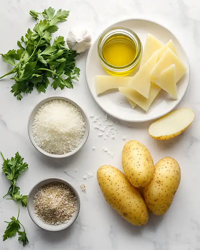 GARLIC PARMESAN POTATO WEDGES 2 Beef Rib Side Dishes