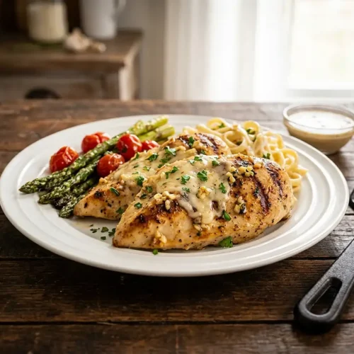 Blackstone Garlic Parmesan Chicken