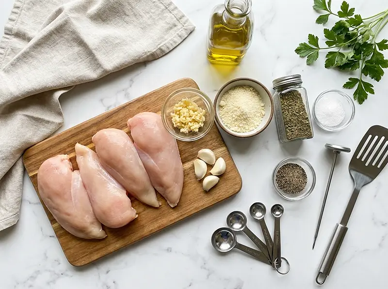 Blackstone Garlic Parmesan Chicken Ingredients