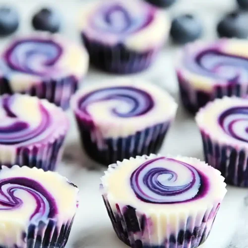 Blueberry Swirl Yogurt Bites 5 Blueberry Swirl Yogurt Bites
