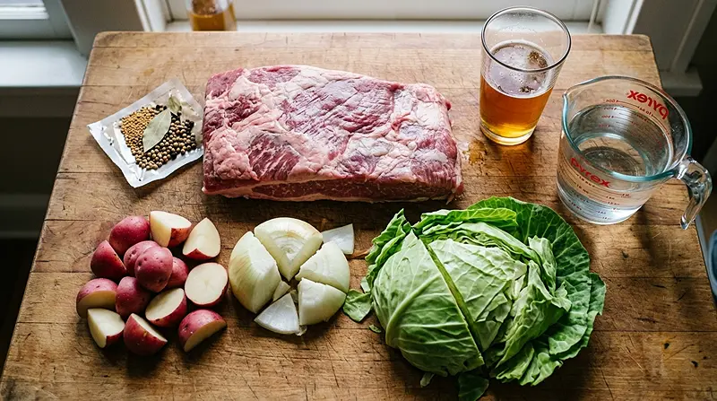 Crock Pot Corned Beef and Cabbage Recipe 2 Boiled Dinner Crockpot