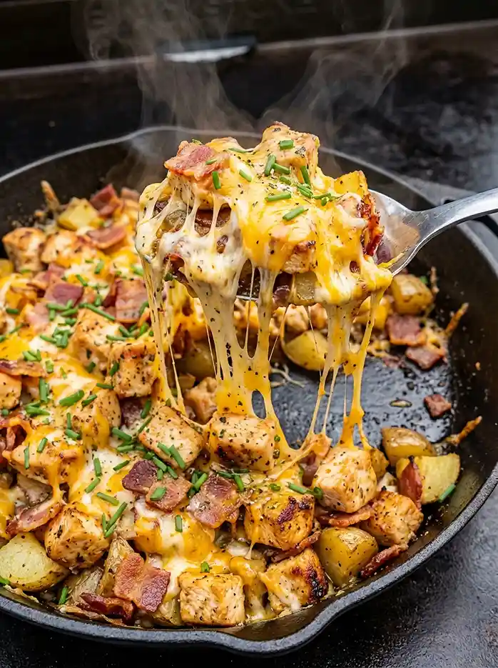 Chicken Bacon Ranch Skillet on the Blackstone 4 Carnivore Skillet