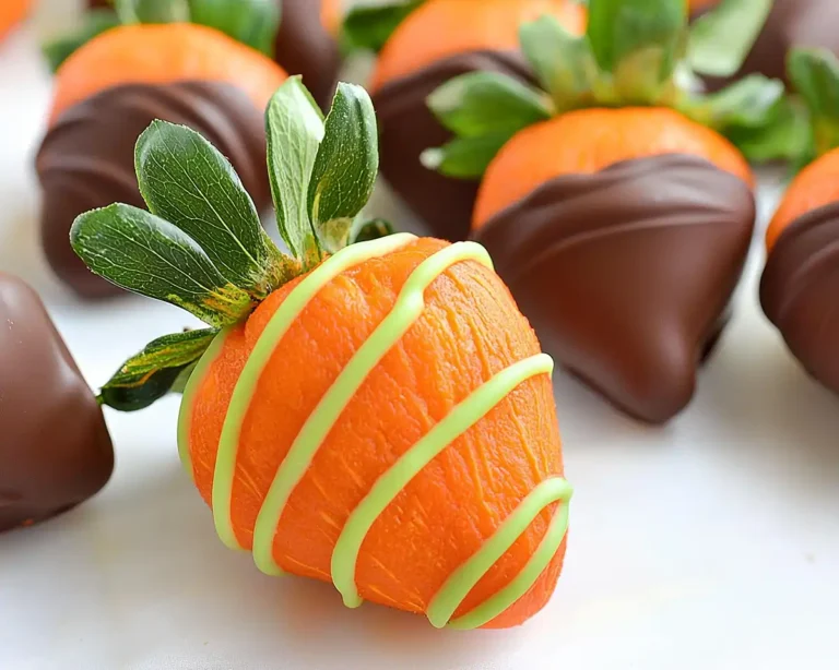 Carrot Chocolate Covered Strawberries