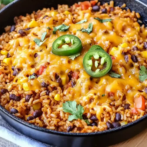 Cheesy Taco Rice Skillet 5 Cheesy Taco Rice Skillet