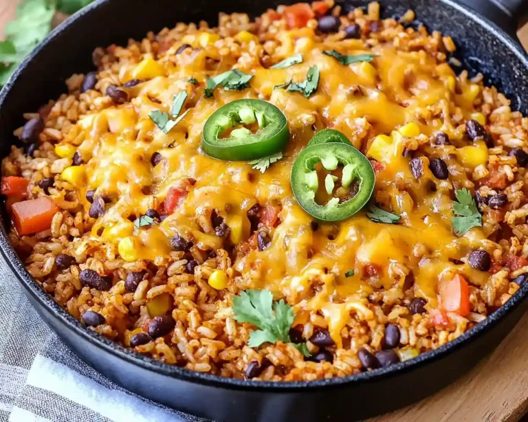 Cheesy Taco Rice Skillet