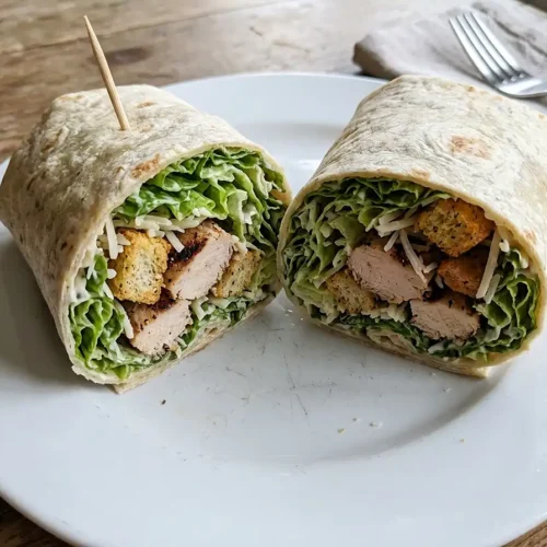 Easy Chicken Caesar Wrap 5 Chicken Caesar Wrap