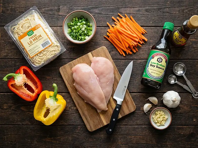 Chicken Lo Mein Recipe 2 Chicken Lo Mein Recipe Ingredients