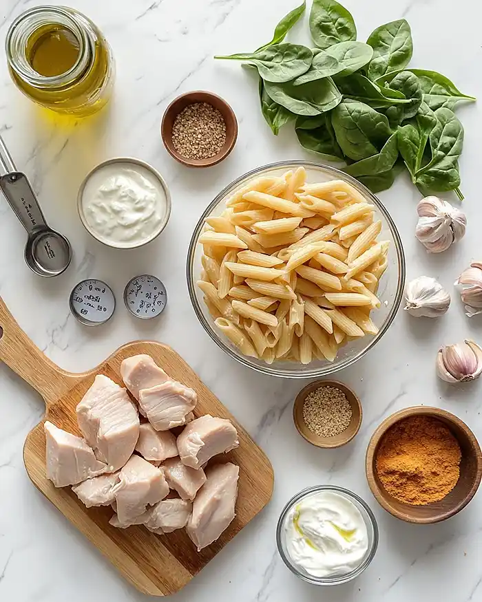 Garlic Parmesan Chicken Pasta 2 Chicken Pasta Meal Prep Recipes