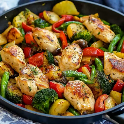 Chicken and Vegetables Skillet
