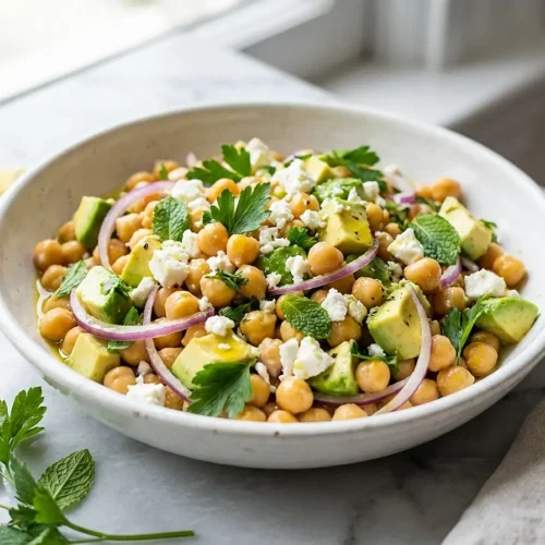 Chickpea Feta Avocado Salad Recipe 5 Chickpea Feta Avocado Salad recipe