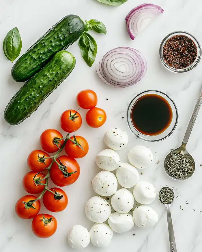 Cucumber Caprese Salad 2 Cold Salad Ideas