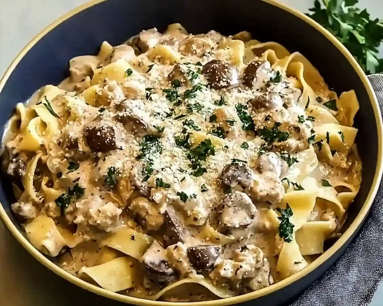 Creamy Turkey Stroganoff