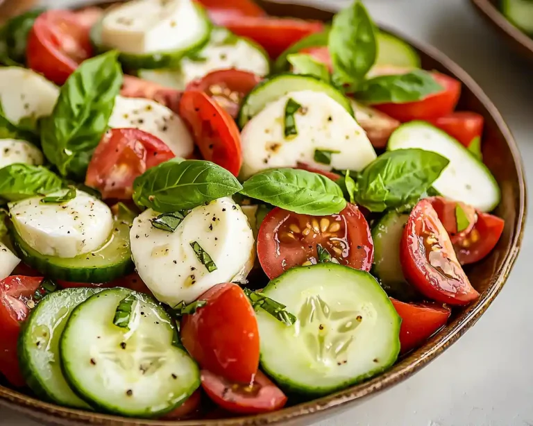 Cucumber Caprese Salad