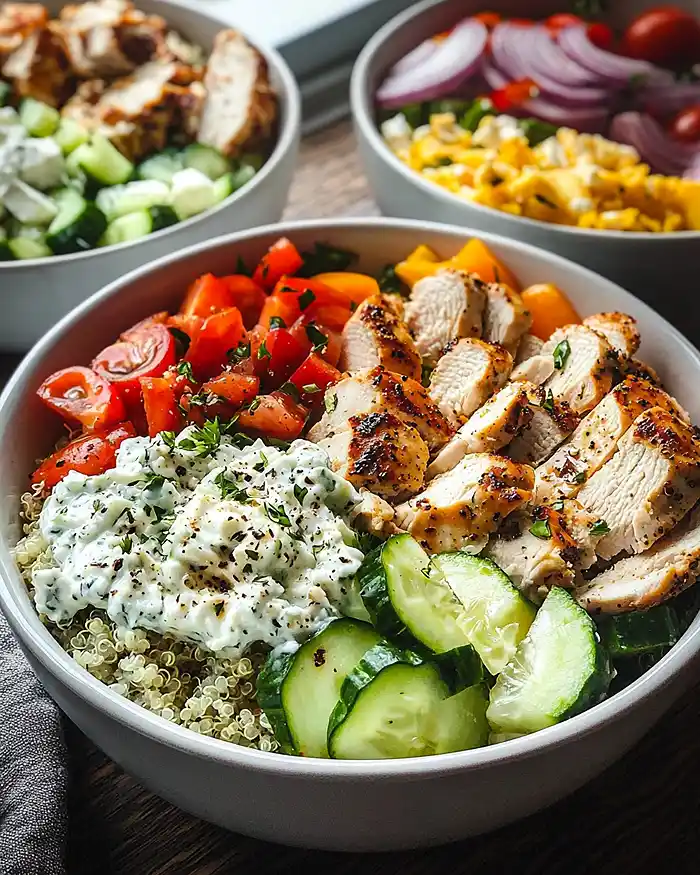 Greek Chicken Bowls 4 Easy Clean Eating Recipes