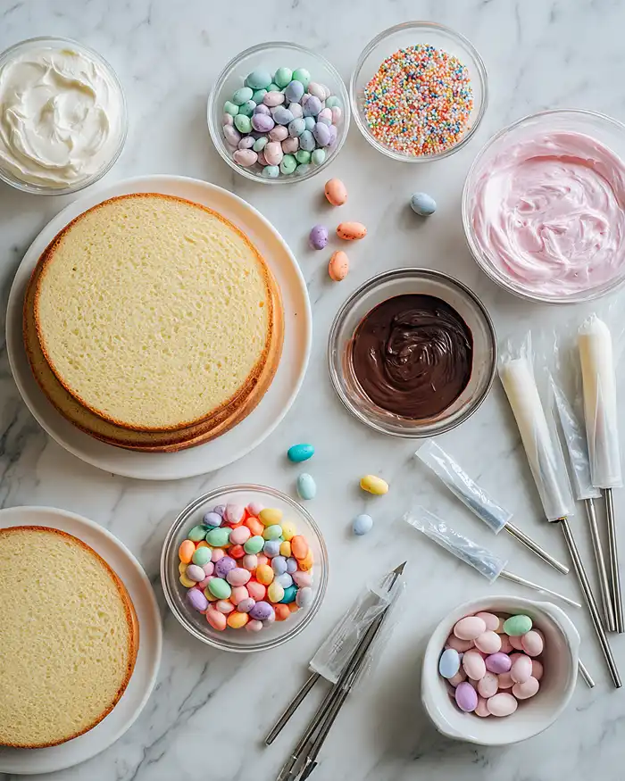 Easy Easter Bunny Cake 2 Easy Easter Bunny Cake Ingredients