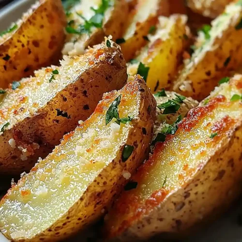 GARLIC PARMESAN POTATO WEDGES 5 Garlic Parmesan Potato Wedges
