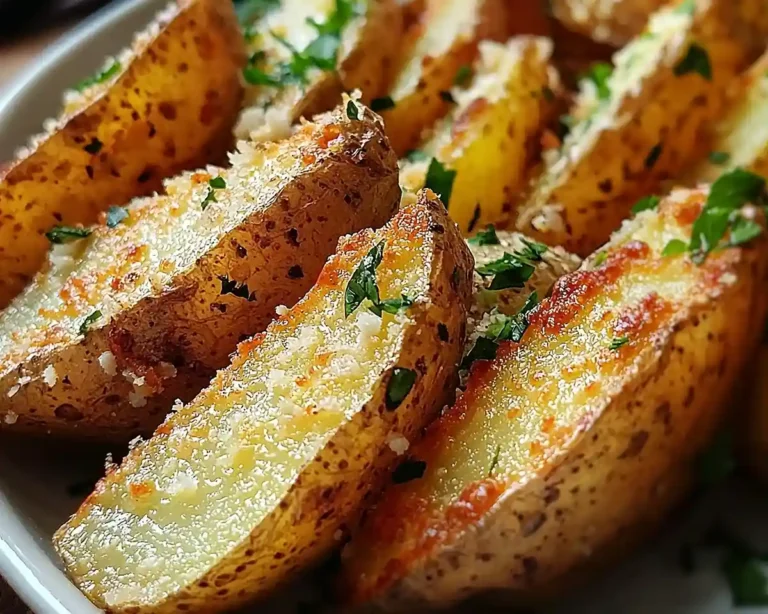 Garlic Parmesan Potato Wedges