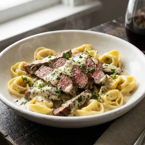 Garlic Steak Tortellini