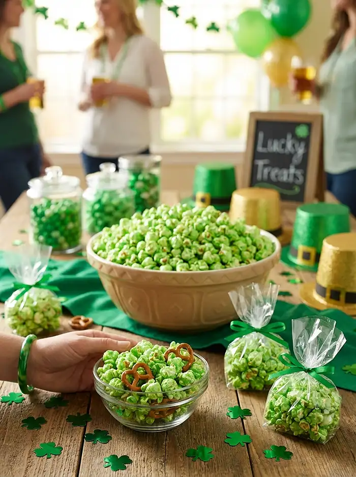 Green Colored Popcorn 4 Green Snacks For Kids Party